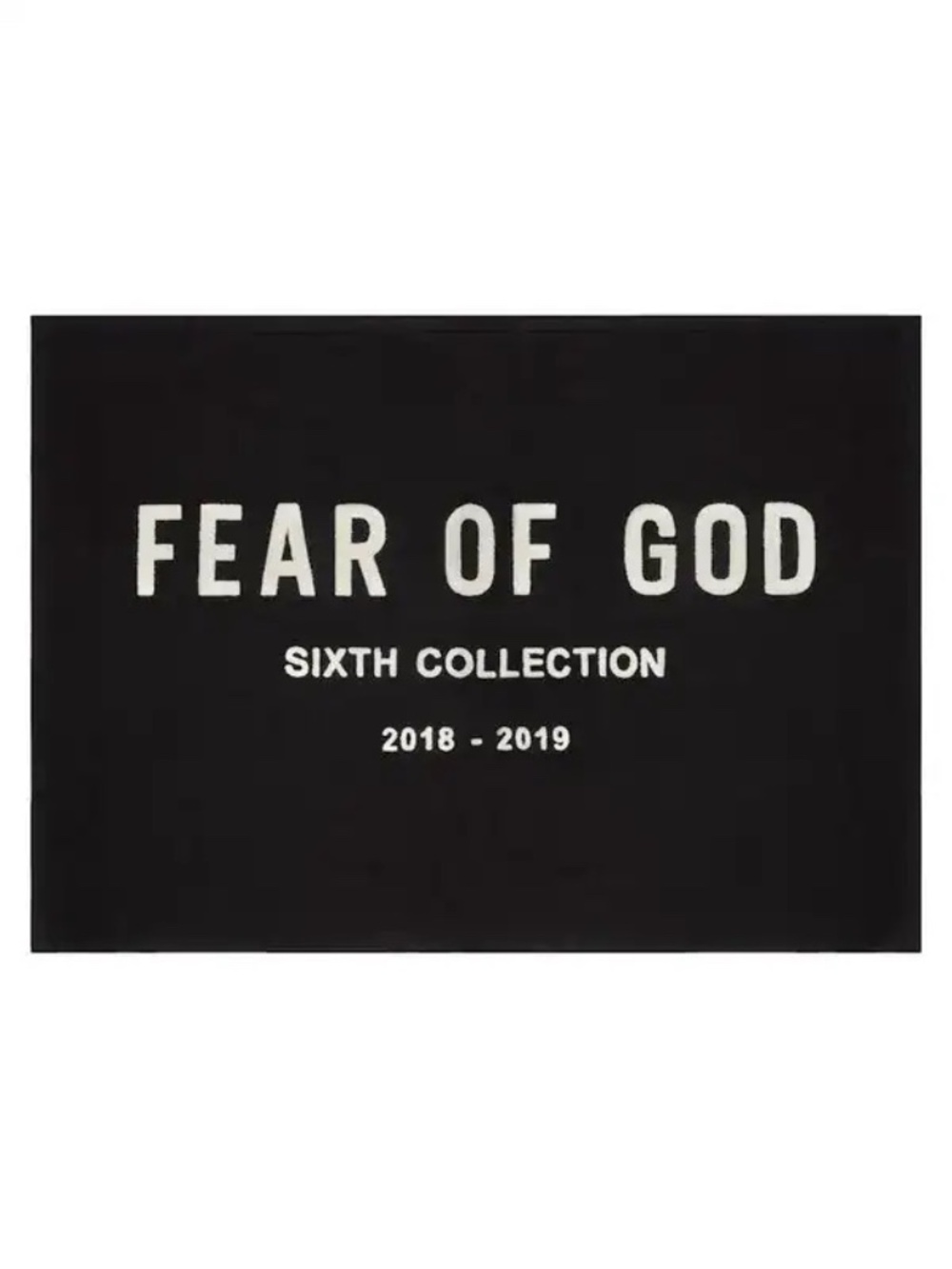 Fear of God Chenille Embroidered Throw "Black"